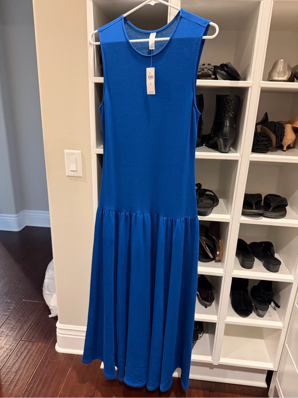 Daily Practice Sleeveless Royal Blue Maxi Dress
